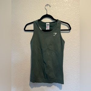 Gymshark green tank size medium